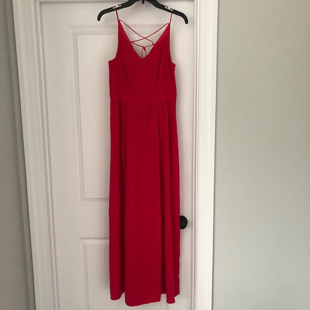 1.STATE Red Maxi Dress Small NWOT